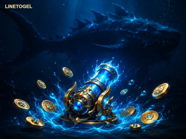Adegan permainan Gold Toad Fishing di layar